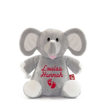 Elefant Stofftier bestickt mit Namen